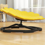 Chaise pivotante sensorielle pour enfant, siège pivotant pour l'entraînement de l'équilibre et de la coordination, jaune