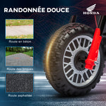 Moto cross éléctrique pour enfant licence Honda CRF450RL 3 roues batterie 6V enfants 18-36 mois rouge