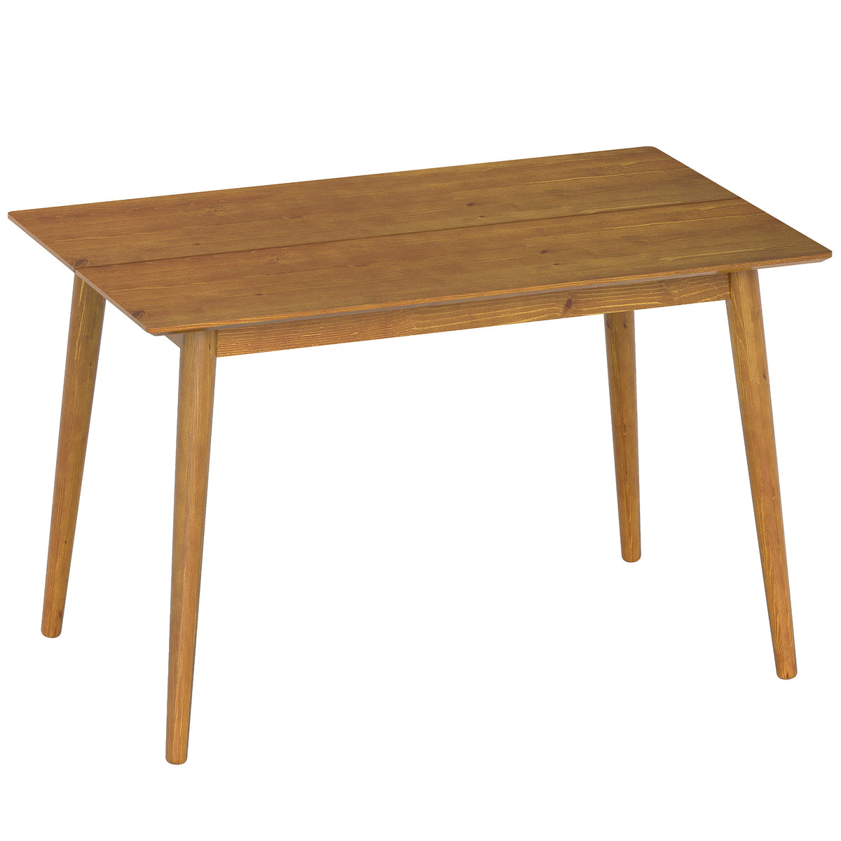 Table de salle à manger design grand plateau 4-6 personnes en bois dim. 120L x 75l x 76H cm