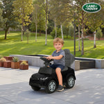Porteur enfants Land Rover Discovery sous licence, porteur voiture à pousser avec poignée amovible, 84x40x94,5cm, noir