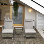 Lot de 2 transats bains de soleil : matelas, têtière, inclinaison réglable multipositions, accoudoirs