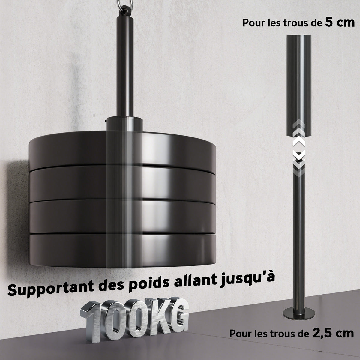 Poulie musculation maison, cable machine musculation exercices de flexion des biceps, des triceps et des bras