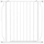 Cancelletto di sicurezza cancelletto per animali domestici lunghezza regolabile dim. 75-85L x 76A cm bianco