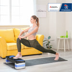 Stepper Fitness Aerobica - .fr x FFHandball - altezza regolabile superficie antiscivolo 80 x 31 x 20 cm nero blu