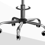 Lot de 2 chaises de bureau fauteuil manager pivotant hauteur réglable revêtement synthétique capitonné blanc