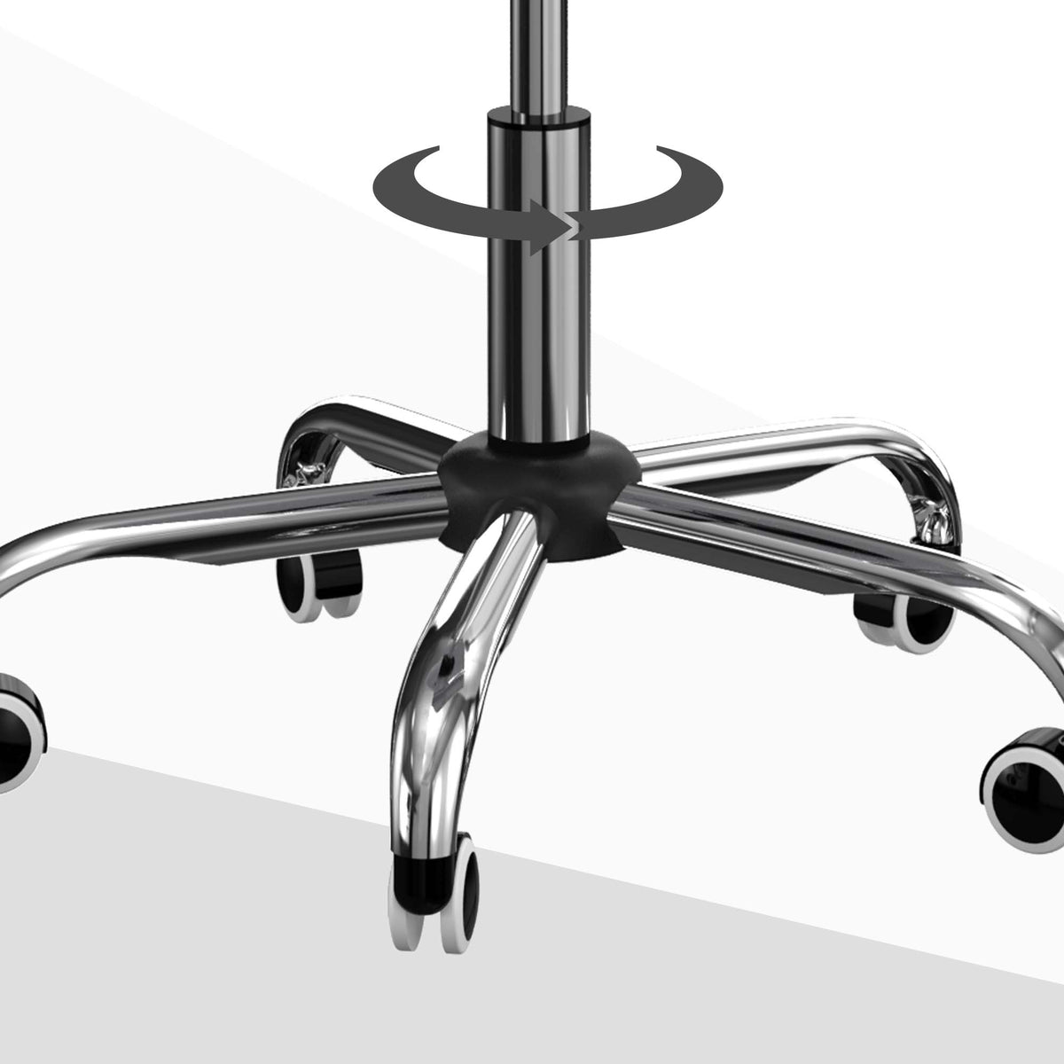 Lot de 2 chaises de bureau fauteuil manager pivotant hauteur réglable revêtement synthétique capitonné blanc
