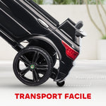 Voiture électrique enfants véhicule électrique 12 V double moteurs 3 à 5 km/h 110 x 68 x 52 cm noir