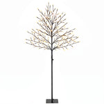 150cm Light-up Artificial Cherry Blossom Tree, 160 LEDs and 16 Flexible Branches, Indoor and Outdoor Decoration