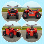 Quad électrique pour enfants véhicule à batterie 6V avec marche avant et arrière 70L x 41,5l x 48,5H cm Rouge