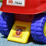 Porteur trotteur Enfants véhicule à pousser camion de pompier 18-36 Mois Coffre phares musique rouge
