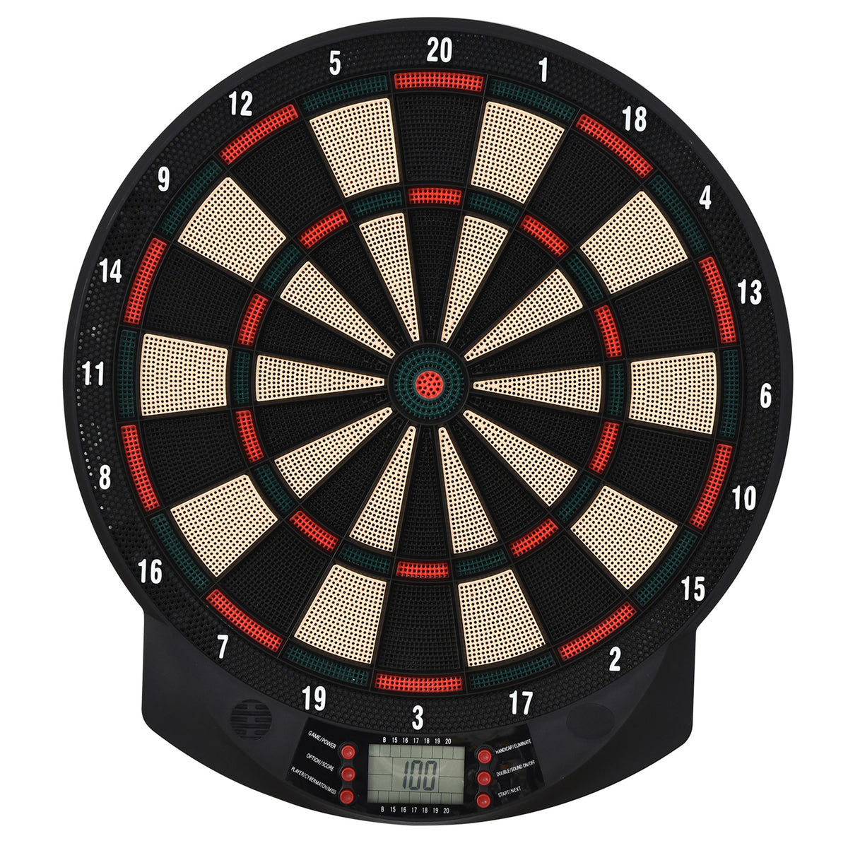 Cible jeu de fléchettes électronique 26 Jeu principals et 185 jeux variations cibles électroniques pour 8 joueurs 30 flechette pointe affichage LCD haut-parleur noir