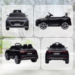 Voiture électrique pour enfants Licence Audi Q8 e-tron Sportback 12V télécommande, phares, musique, klaxon, 3-4 ans noir