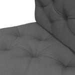 Ensemble de 2 coussins pour canapé palette 2 places dim. 120L x 80l x 12H cm Polyester gris
