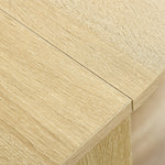 Table pliable de cuisine salle à manger 2 abattants - table ovale extensible - en bois chêne