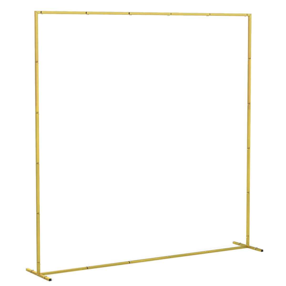 Goldener Metall-Hintergrundbogen für Hochzeiten, 2 m, Gartenbogen, Hochzeit, Blumen-Ballonbogen