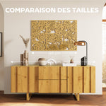 Ensemble de 3 Décorations Murales en Bois 3D, 40 x 80 cm, Feuilles Tropicales, Effet Bois Naturel
