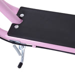 Trottinette patinette Grandes Roues pneumatiques Ø 41 cm avec pegs Rose