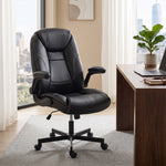Chaise bureau ergonomique fauteuil de bureau accoudoirs relevables hauteur réglable fonction bascule noir
