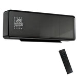 Chauffage mural en céramique 1000/2000W, radiateur électrique, ventilateur, thermostat, minuterie, 54x18,7x12,3cm, noir