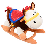 Jouet à bascule cheval à bascule modèle âne marron beige blanc