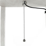 Shelf floor lamp 26L x 26W x 160H cm 3 shelves 4 levels White MDF