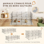 Dierenren puppyren voor huisdieren L 106 x B 73 x H 36 cm afgeronde hoeken metaaldraad zwart