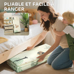 Tapis de jeu pour enfant bebe, tapis d'éveil bébé pliable épais réversible en mousse, 196 x 176 x 1,5 cm, multicolore