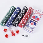 Mallette de Poker Coffret de Poker Complet avec 200 jetons 2 Jeux de Cartes + 2 clés Aluminium