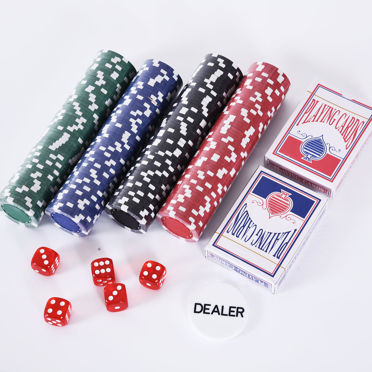Mallette de Poker Coffret de Poker Complet avec 200 jetons 2 Jeux de Cartes + 2 clés Aluminium