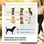 Poussette pour Chien 4 Roues, Chariot Pliable avec Auvent Réglable, Panier de Rangement, 77x44x102cm, Café