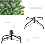 Elur-efektudun Gabonetako zuhaitz artifiziala Ø 75 x 150H cm 416 Nordmann izei-adarren erreplika oso errealista