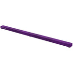 Poutre gymnastique pliable 210 cm en velours, poutre d'équilibre avec fond antidérapant, pour enfants et adultes, violet