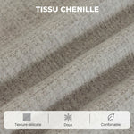 Fauteuil Releveur Électrique Massage Vibration et Chaleur, Fauteuil Relax Électrique, Dossier Inclinable, Chenille, Gris