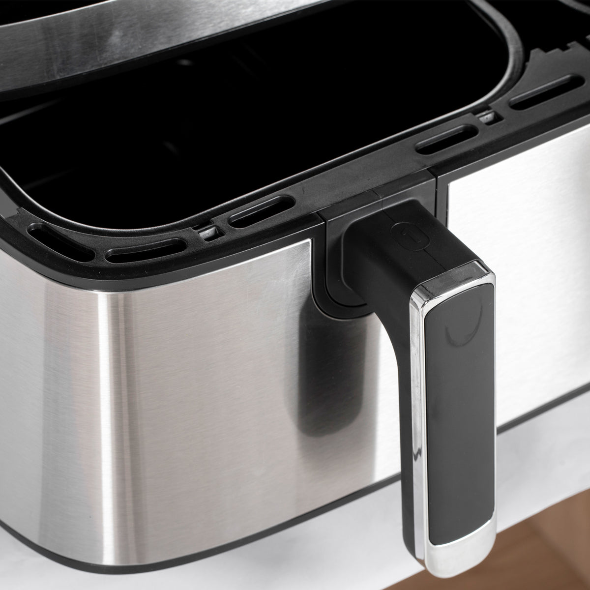 Olio gabeko aire-frijigailua, Air Fryer, konpartimentu bikoitza 8,5 L, 2700 W - 8 programa, tenperatura erregulagarria, tenporizadorea