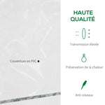 Serre de jardin 8 étagères bâche transparente PVC porte enroulable 143 x 73 x 195 cm - transparent