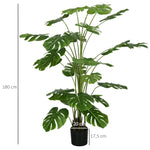 Plante artificielle arbre artificiel monstera deliciosa avec pot inclus hauteur 180 cm intérieure vert