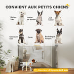 Barrière rétractable pour chien largeur 149 cm verrouillage automatique - gris