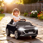 Voiture électrique pour enfants Licence Audi Q8 e-tron Sportback 12V télécommande, phares, musique, klaxon, 3-4 ans noir