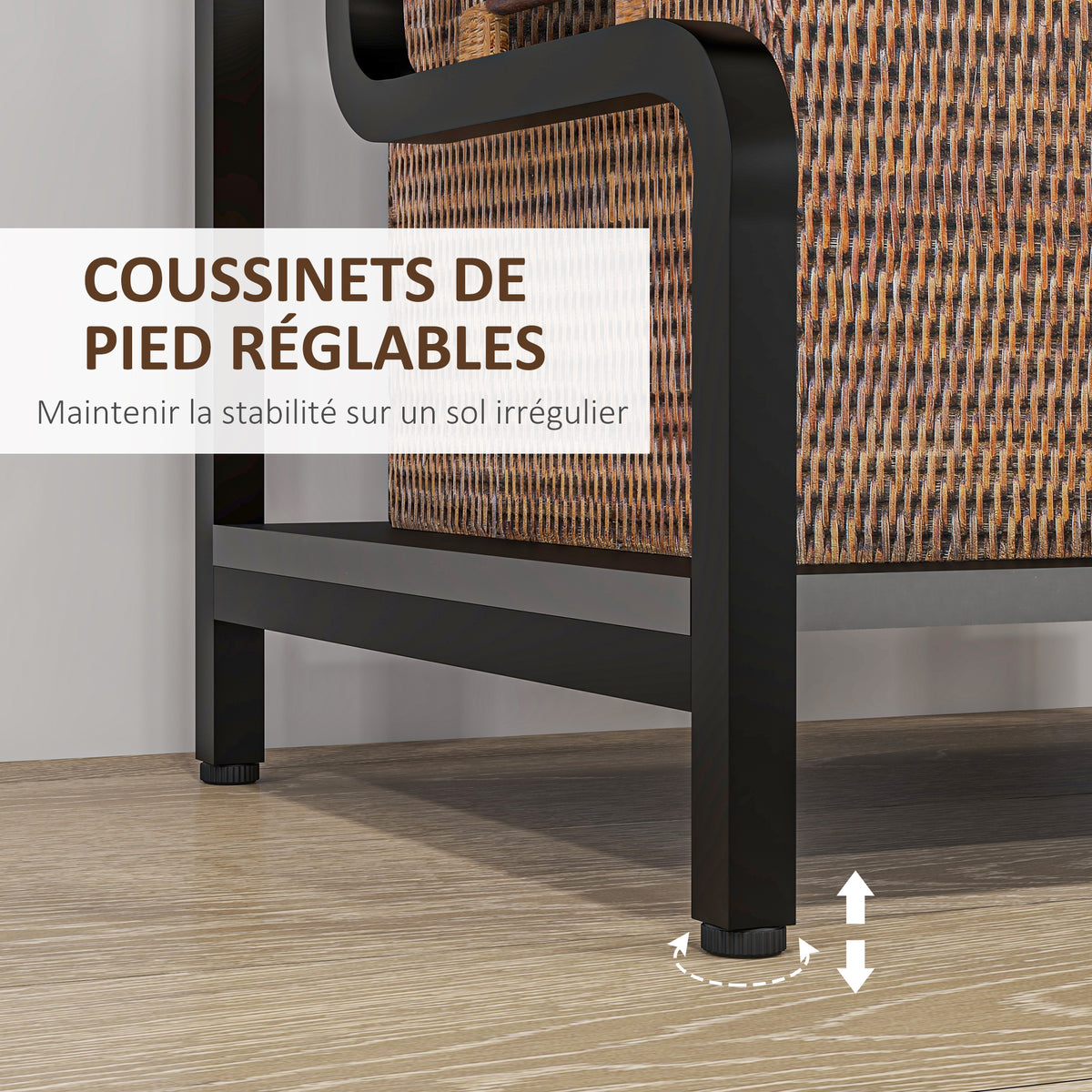 Étagère de rangement à 3 niveaux étagère en métal design industriel structure en acier 55 x 40 x 77 cm Noir