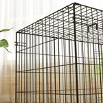 Cage pour chien cage de transport pour chien pliable avec 2 portes plateau amovible coussin lavable 75x48,5x53cm noir