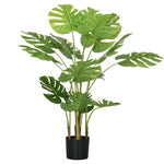 Plante artificielle arbre artificiel monstera deliciosa avec pot inclus hauteur 120 cm intérieure vert