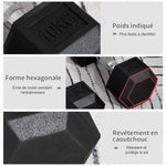 Kurzhantel-Set insgesamt 2 x 10 kg, Fitness-Hanteln für Damen und Herren, Krafttraining & Gewichtheben – Metall Gummi schwarz