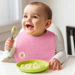 bavoir coton bio rose pale papate doux
