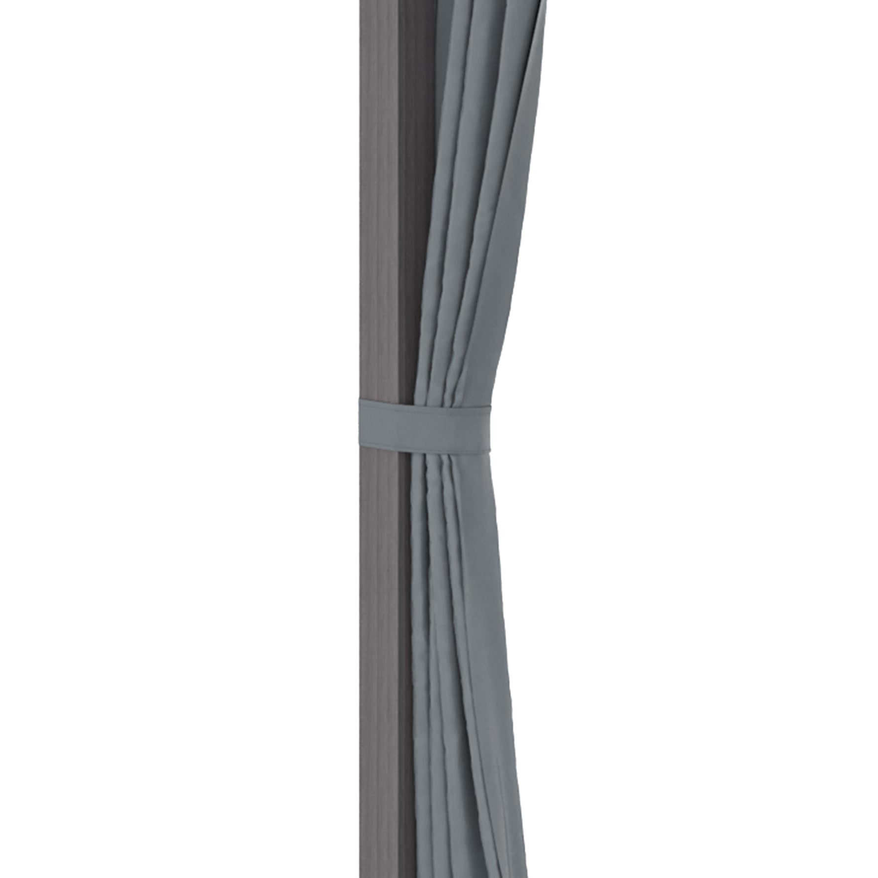 Tonnelle de jardin pour terrasse avec 4 parois latérales double toit protection solaire 3 x 3 m gris