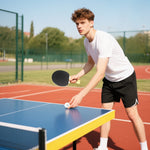 Lot  de 4 raquettes de ping-pong, tennis de table 4 raquettes 8 balles 1 sac pour amateurs débutants experts