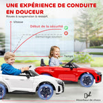 Voiture électrique enfant 12 V - véhicule électrique avec télécommande parentale fournie - V. Max. 5 Km/h - effets sonores, lumineux - Audi RS E-tron GT rouge