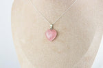 Pendentif | Coeur en Quartz Rose