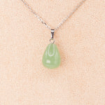 Pendentif | Goutte en Aventurine verte