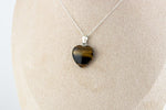 Pendentif en Oeil de tigre - Coeur