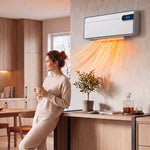 Intelligente Keramik-Wandheizung 2000 W, WLAN, kompatibel mit Alexa und Google Home, Oszillation, Weiß